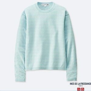 Uniqlo IDLF Cashmere Strip Sweater Size M with mild stain